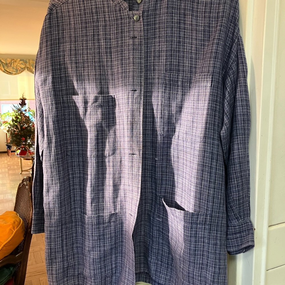 Women’s Blue Plaid Jacket
